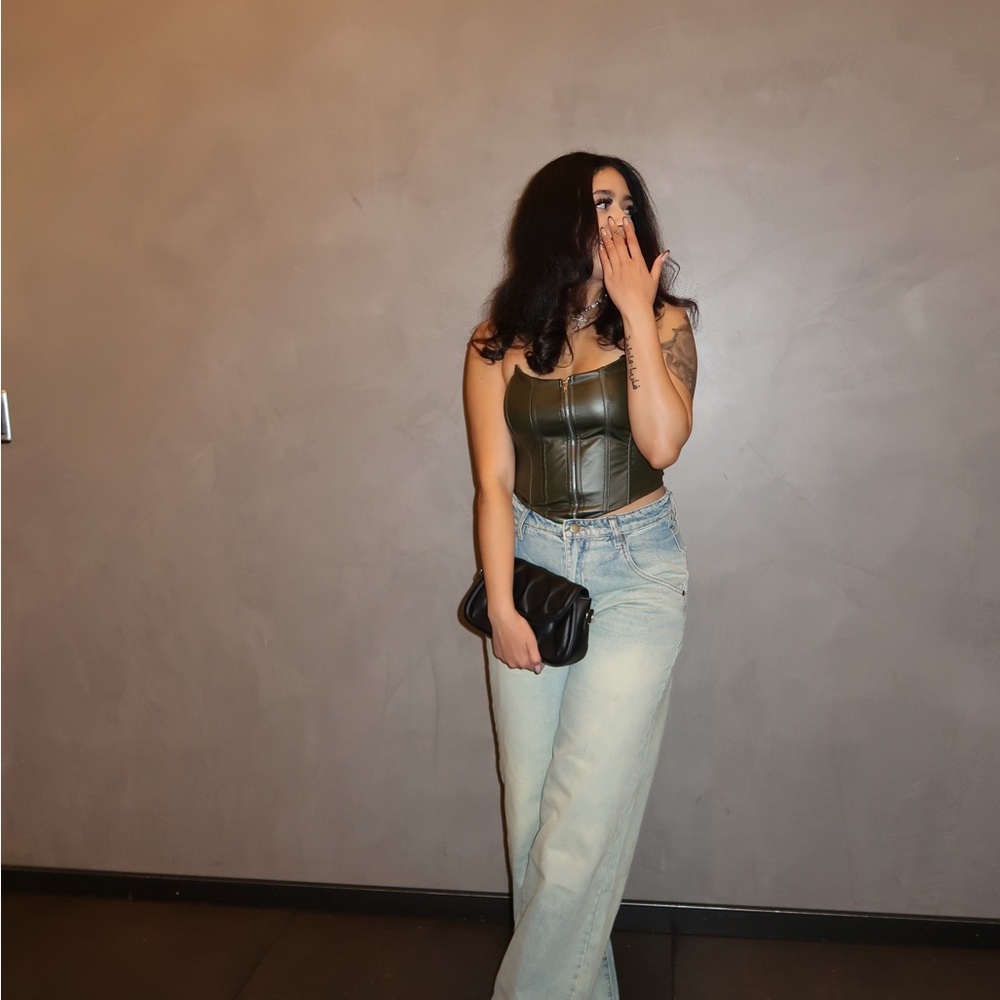 Blue Wide Leg Jeans